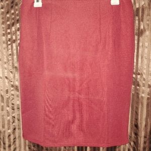 Burgandy Lined Skirt